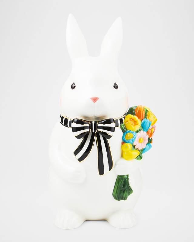 Calico Bunny Cookie Jar